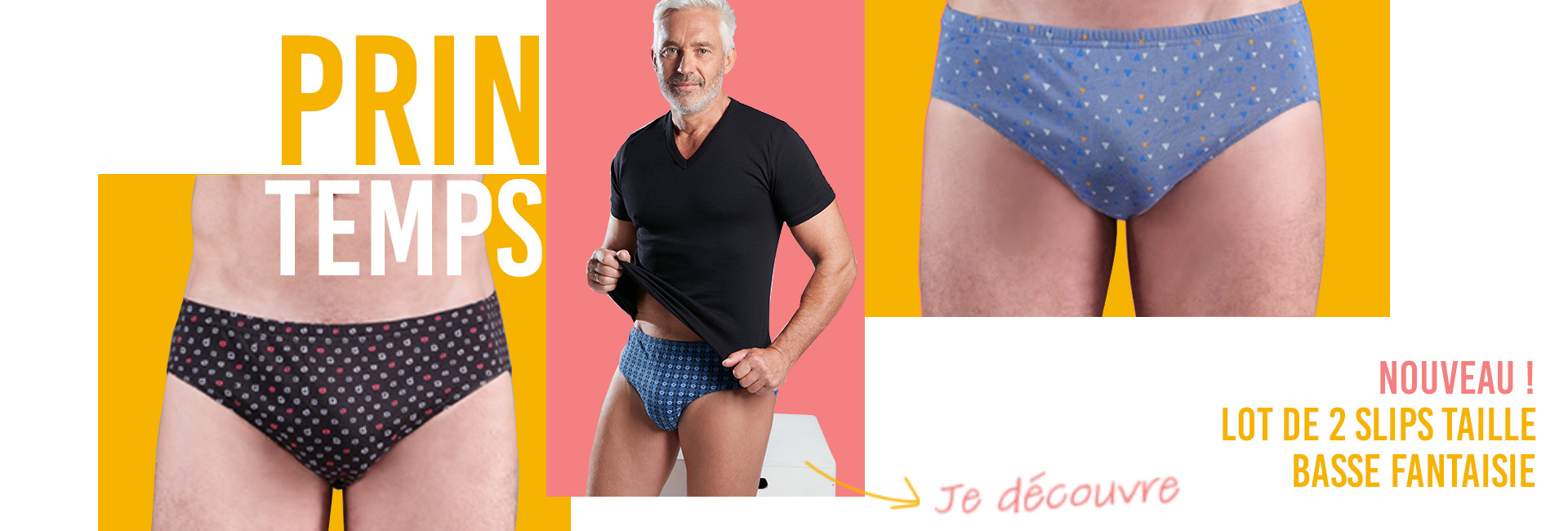Lot de 2 slips taille basse