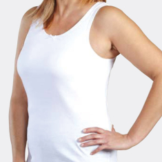 débardeur brassière intégrée côte 1x1