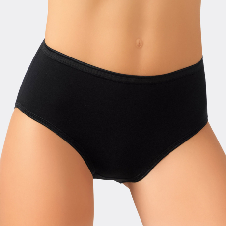 Culotte midi unie Noir 03
