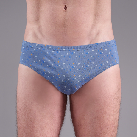 Lot 2 Slips Assortis Taille Basse Bleu/Noir 100