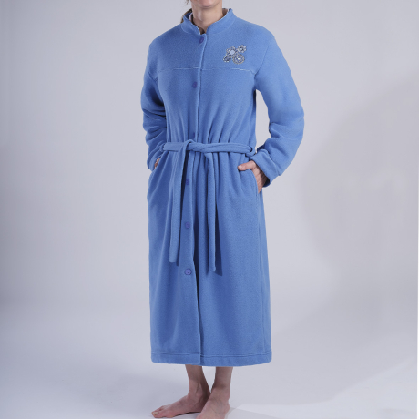 Robe de Chambre Polaire Bleu 34