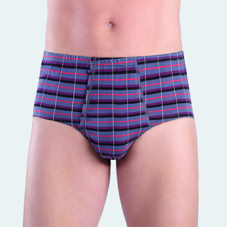 Slip Taille Haute Ouvert Gris rouge 69