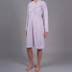 Autre photo Chemise de nuit 100% coton col officier