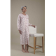 Autre photo Chemise de nuit Pervenche BOUTONNEE MANCHES ET DEVANT