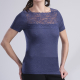 Autre photo Maillot de corps dentelle Femme Manches Courtes