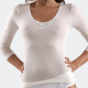 Autre photo Maillot de corps Femme Manches Longues Dentelle