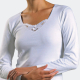 Autre photo Maillot de corps Femme Manches Longues Dentelle