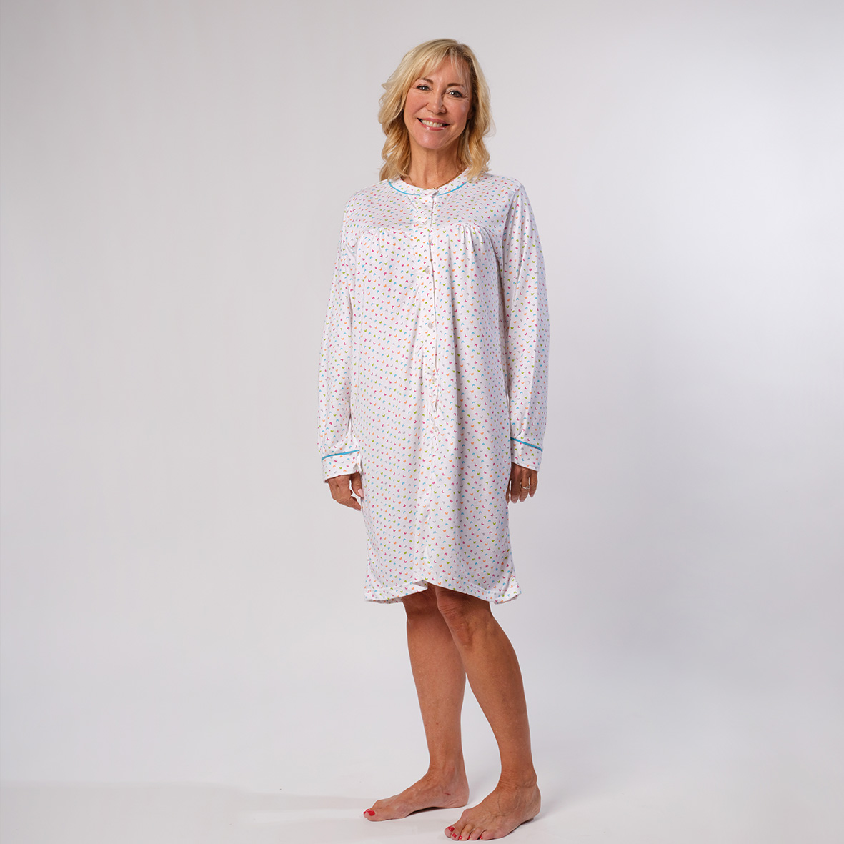 Chemise de nuit imprimé cashemir Powder Blue Ringella
