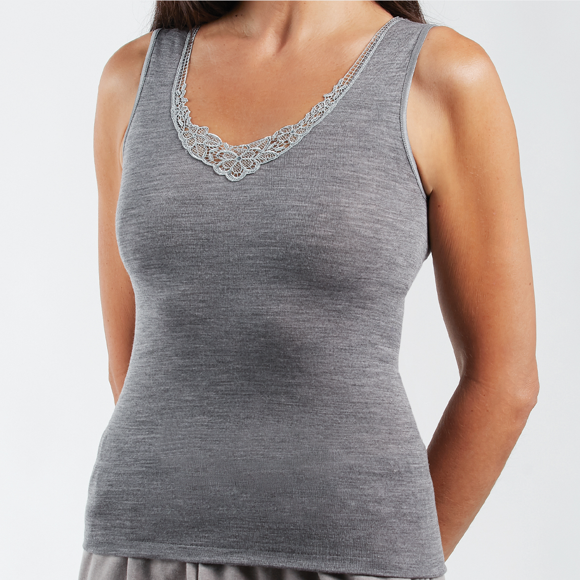 Débardeur Femme En Dentelle Modal - Haut Body Sans Manches Doux Et Respirant - Miorre